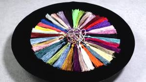 2025 แปรงพู่ห้อยตกแต่งบุ๊กมาร์ก10ชิ้นพู่จิ๋วงานฝีมือทำมือนุ่มพร้อมห่วงสำหรับเครื่องประดับทำเครื่องเพชรงานฝีมือ DIYDICEK