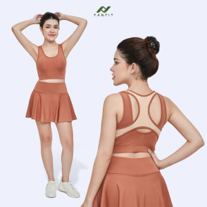 Set đồ tập pickleball gym pilates thể thao nữ FANFIT FFSET006 - áo bra FFSB002 chân váy thể thao FFSK001
