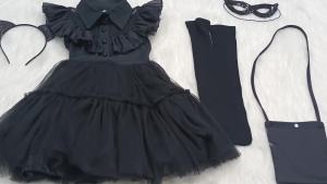 2026Children Ball Gown Black Fancy Dresses For Baby Girls Easter Costume Carnival Party Halloween Black Evening Clothes Vestidos2026