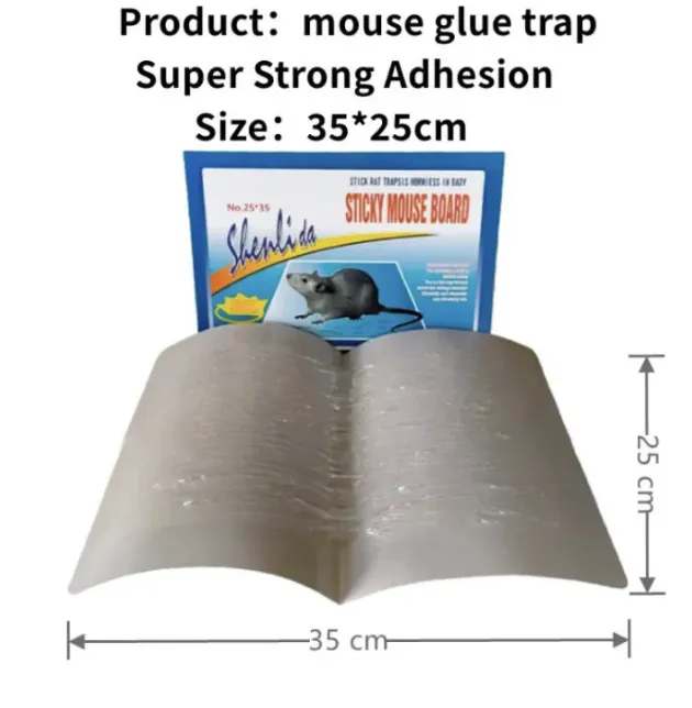 6-Pack Large Mouse And Rat Glue Traps - Indoor Sticky Traps For Rodents And Snakes