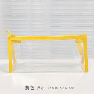 🇲🇾 Ready Stock Large Capacity Transparent PVC Pencil Case Student Stationery Storage Bag Pencil Pouch with Zipper