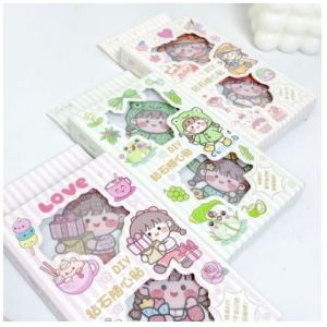 Ahokyshop - Stiker Lukis Diamond / Sticker Full Drill Round Diamond Painting Cartoon