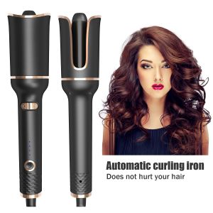 Wireless Automatic Hair Curling Iron Multifunctional Hair Curler USB Rechargeable Hair Curler Portable LCD Display Set Temperature Ceramic Curly