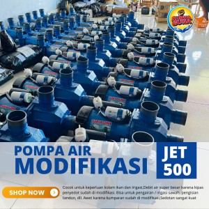 Pompa air modifikasi jet 500 pipa 2 dim debit air super besar cocok untuk irigasi persawahan garansi servis 1 tahun