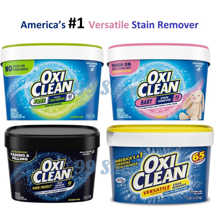 OxiClean Oxi Clean INSTOCK Stain Remover Versatile / Baby / Dark Protect America’s #1 Versatile Stain Remover