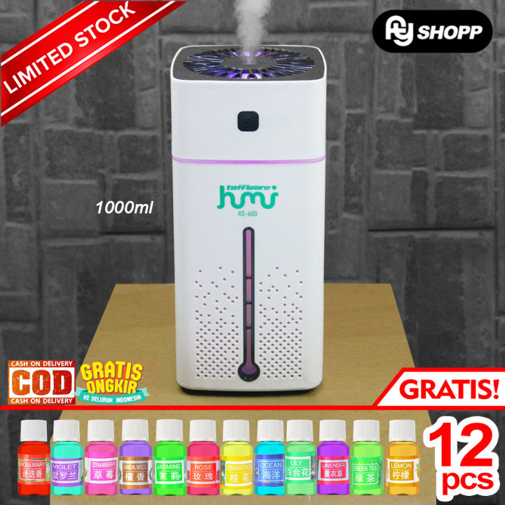 Humidifier Diffuser Portable Pelembab Udara/ Humidifier Purifier 1000ML Purifier Udara Air Aroma Therapy Mini/ Cool Mist Purifier/ Water Purifier Aroma Terapi