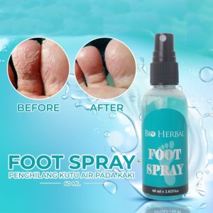 Bio Herbal Foot Spray Deodorant Kaki Penghilang Bau Kaki Original BPOM