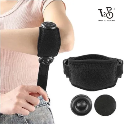 T2P 1 PCS Sports Tennis Elbow Band for Tendonitis Golfers Elbow Strap with Compression Pad