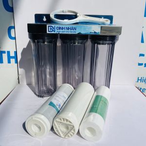 Bộ lọc thô 3 cốc trong 10 inch ren 21 đầy đủ