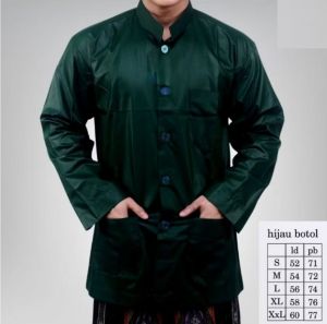 Baju Koko Haibah Warna Putih polos bahan Toyobo | Baju Muslim Pria Dewasa Lengan Panjang
