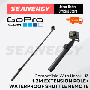 GoPro Extension Pole + Waterproof Shutter Remote AGXTS-002 El Grande 2 Selfie Stick Seanergy Scuba