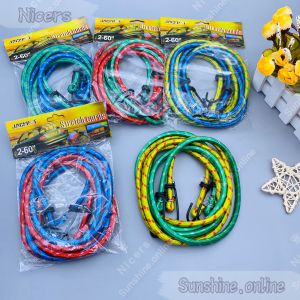 2pcs per pack 1.4M Bungee Cord Hooks Bike Rope Tie Luggage Car Strap Roof Rack Rope