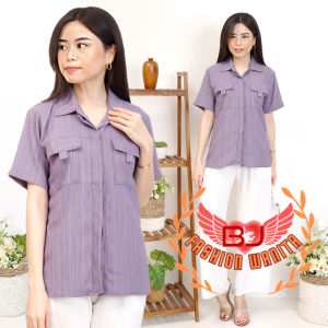 BJFashionWanita / Kemeja Verra / Kemeja Polos / Kemeja Jumbo / Atasan Polos / Atasan Jumbo / Atasa Lengan Pendek / Kemeja Lengan Pendek / Jumbo Lengan Pendek / Jumbo / Atasan / Kemeja