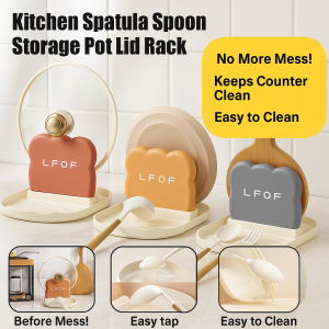 Pot Cover Rack Household Kitchen Plates Organizer Countertop Rack Washable Drainage Shelf Multi-purpose 厨房锅铲勺收纳锅盖架