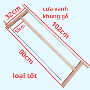 Cưa gỗ thợ mộc  khung cưa tay truyền thống  cưa vanh loại tốt