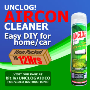 UNCLOG! Aircon Cleaner for Home/Car (Item Packed in 12Hrs)