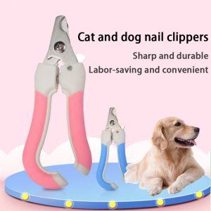 Pet Dog Stainless silicon handle Nail Clipper With Nail File Tool Pet Grooming Products Nail Clippers Set Nail Cutter For Dog Nailcutter For Cat Small and Large Size