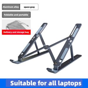 Aluminum Portable Laptop Stand Notebook Support Computer Bracket Macbook Air Pro Holder Accessories Foldable Lap Top Base For Pc