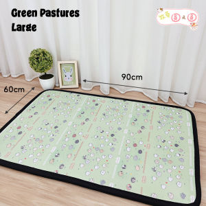 Rolling Hay Breathable Thick Resting Mat Green Pastures (Large)
