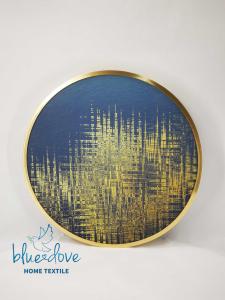 Circular Abstract Ink Wall Painting Landscape Wall Decoration Crafts Mural Aluminum Frame