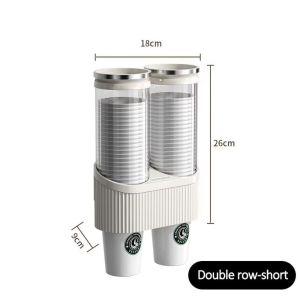 MINIAT Advanced Disposable Cup Dispenser Single/Double Row High-End Water Dispenser Cup Holder High Quality Wall-Mounted Bar Counter Storage Rack