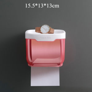 Suction Cup Kitchen Paper Towel Holder Stainless Steel Tissue Hanger Home Wall-Mounted Storage Rack