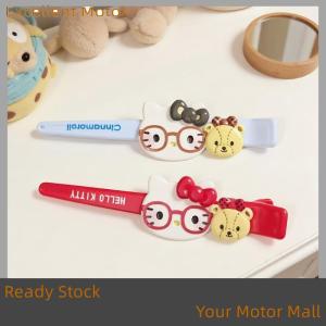 Excellent Ready Stock 1 2 4Pcs Anime KT Cat Cute Hairpin Barrette Hawaii Hello Kitty Frangipani Hair Clip Side Clamp Beach Hair Accessories