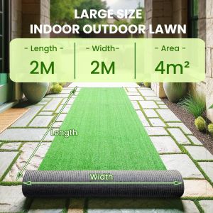 Karpet rumput sintetis Bermuda 3m*2m berkualitas tinggi untuk dekorasi lantai taman luar ruangan