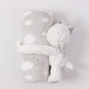 Baby Gift  Lovely Toy Plush Blanket Set 6 Styles Stuffed Animal Super Soft Boy Girl Stroller Wrap Swaddle 100*75cm Newborn Baby Gift