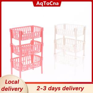 [COD] AqToCna Ship within 24 hours 1 12 Dollhouse Mini Food Fruit Storage Baskets Dolls House Stackable Basket Dollhouse Decoration Accessories