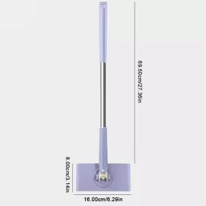 360° Rotatable Mop & Towel Combo with Comfort Grip Handle and Built-in Blade