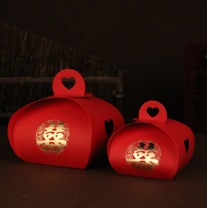 DOUBLE HAPPINESS 10PCS HXYB CANDY BOX WEDDING CANDY BOX