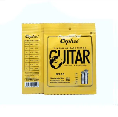 Orphee NX36 NX35 Nylon Classical Guitar Strings 6pcs Full Set Replacement (.028-.043)