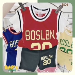 Bộ Cộc Tay Bé Trai Bé Gái  Bộ Thể Thao Bé Gái Bé Trai In Số BAPs House BO6