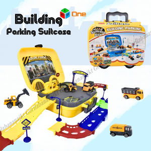 Mainan Anak Building Parking Suitcase Diy koper Set