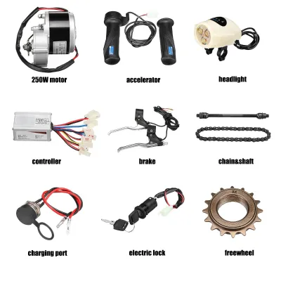 24V 250W 2750RPM High-Speed Brushed DC Motor Electric Scooter Bicycle Electric Bicycle Brush Motor