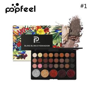 [NEW] Popfeel 29 Colors BLING BLING Eyeshadow Palette Matte Shimmer Glitter Diamond Sparkling Nude Pigmented Metallic Finish Eye Shadow