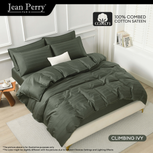 Jean Perry Clino Quilt Cover Set 1200 Thread Count 100% Combed Cotton Sateen