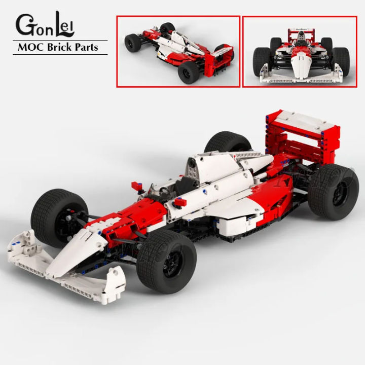 Customed Moc Ayrton Senna Formula 1 Mcl60 F1 Technical Cars Model 1:8 