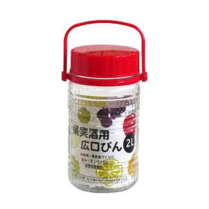 Bình ngâm thủy tinh miệng rộng có quai xách Fujikin Japan 2L 4546490310183/5L 4546490310206 - Hàng Nhật