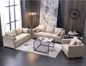 1+2+3 Seater Sofa Set Modern Scandinavian European Sofa Set With Technology Fabric Material Waterproof Anti Fouling Sofa Set For Living Room Condominium (21-28 Days Delivery)