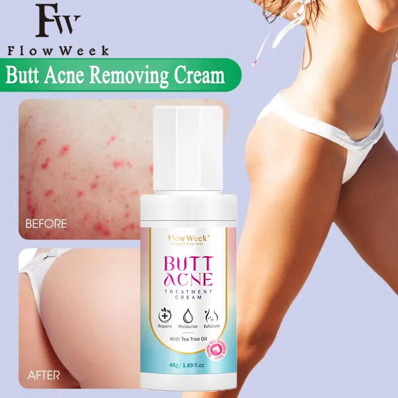 Butt Acne Clearing Cream, Butt Thigh Skin Care Clears Buttocks Zits,  Pimples and Dark Spots, Moisturize Cream with Salicylic Acid & Tea Tree,  Skin