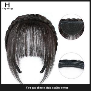 Hayating Wig Headband Air Bangs Natural Invisible Straight Bangs Seamless Natural Forehead Bangs Hairstyle Tools