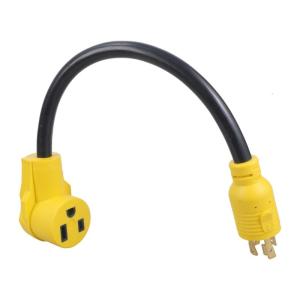 NEMA L14-30P Để 6-50R Máy Phát Điện Thợ Hàn Dây 4 Prong Để 3 Prong Máy Phát Điện 125/250V chịu lực cao Thợ Hàn Adapter
