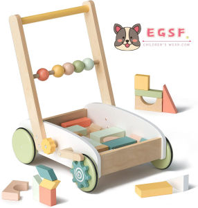 ไม้เด็กกดวอล์คเกอร์ของเล่นที่มีบล็อกเด็กเรียนรู้วอล์คเกอร์เด็กวัยหัดเดินผลักดันของเล่นสำหรับ1 2 3ปีเก่าเด็กวัยหัดเดินกิจกรรมวอล์คเกอร์สำหรับเด็กหญิงตัวเล็กๆเด็ก10เดือน +