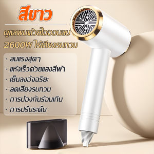 【รับประกัน 5 ปี】ไดร์เป่าผม 2600W เทคโนโลยีดั้งเดิม เงียบเป็นพิเศษ กำลังไฟ ปรับความเร็วได้ 3 ระดับ ลมแรง เสริมไอออนลบคอลลาเจนบำรุงเส้นผม เครื่องเป่าผม ที่เป่าผม ไดเป่าผม Hair dryer