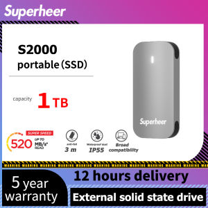 superheer S2000 Portable External SSD 1TB Up to 500MB/s USB 3.1 Reliable Game Storage Students Professionals