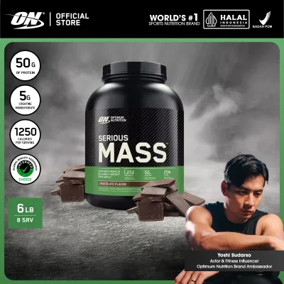 Optimum Nutrition Serious Mass 6 lbs - Weight Gainer / Suplemen / Gym / Penambah Berat Badan