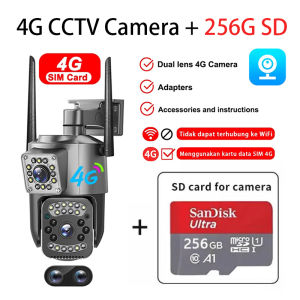 cctv v380 pro terbaru Kamera CCTV WiFi Luar Ruangan 360 Derajat Kamera Pengintai Layar Lensa Ganda Bicara Dua Arah cctv sambung hp jarak jauh 8MP