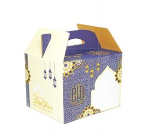 Kardus / Dus / Box Parcel Idul Fitri 34x25x25cm 1kg muat 4pcs